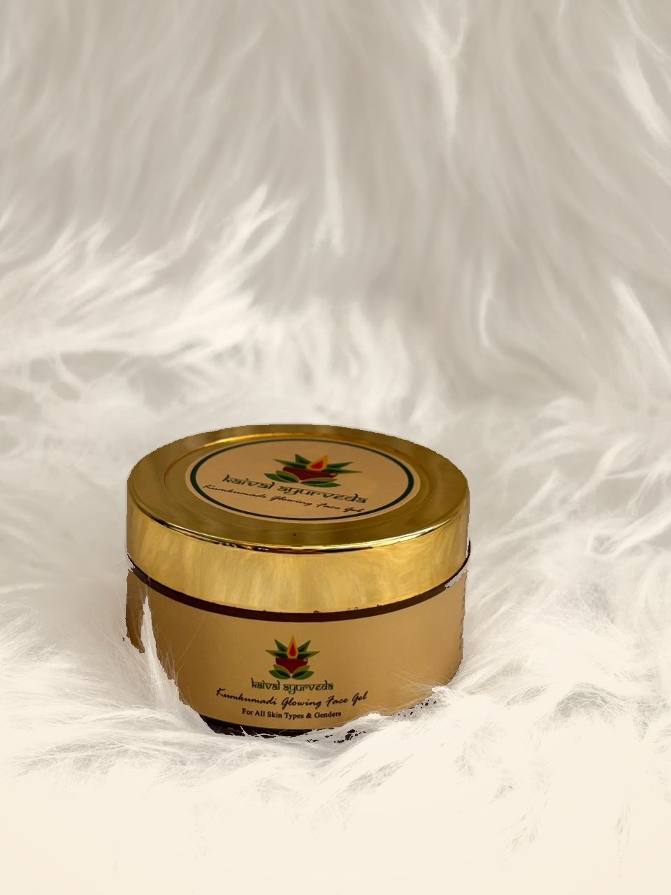 Kaival Ayurveda Kumkumadi Glowing Face Gel closed jar