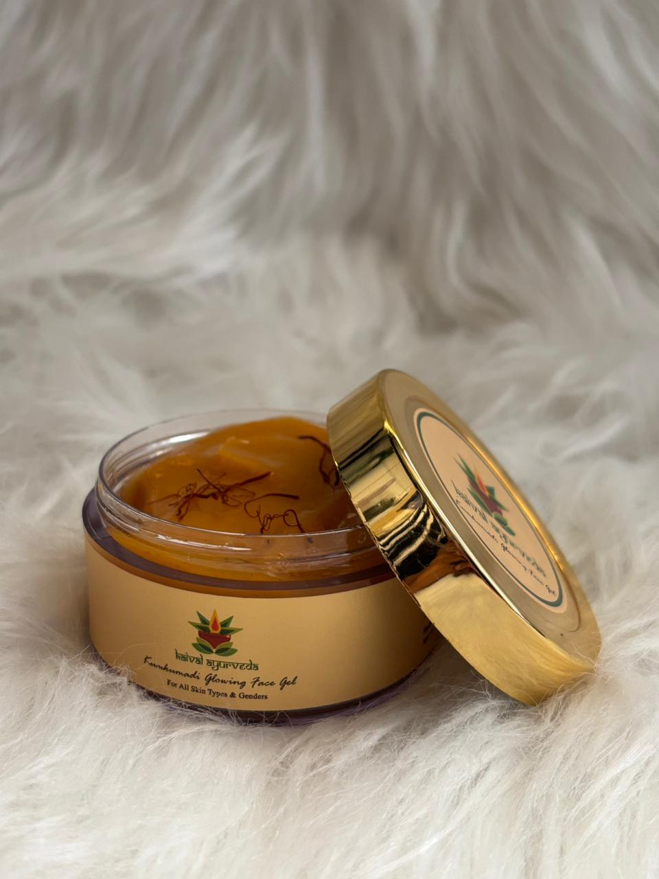 Face Gel open angled view with lid
