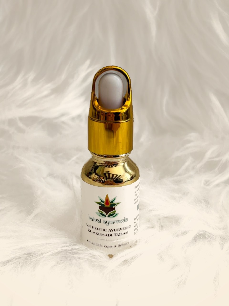 Kaival Ayurveda Authentic Kumkumadi Tailam roll-on bottle